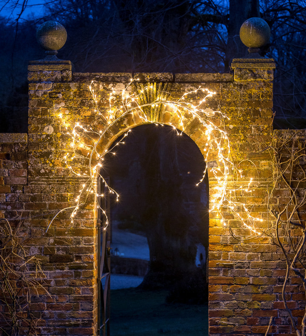 Gold Branch Garland with Lights