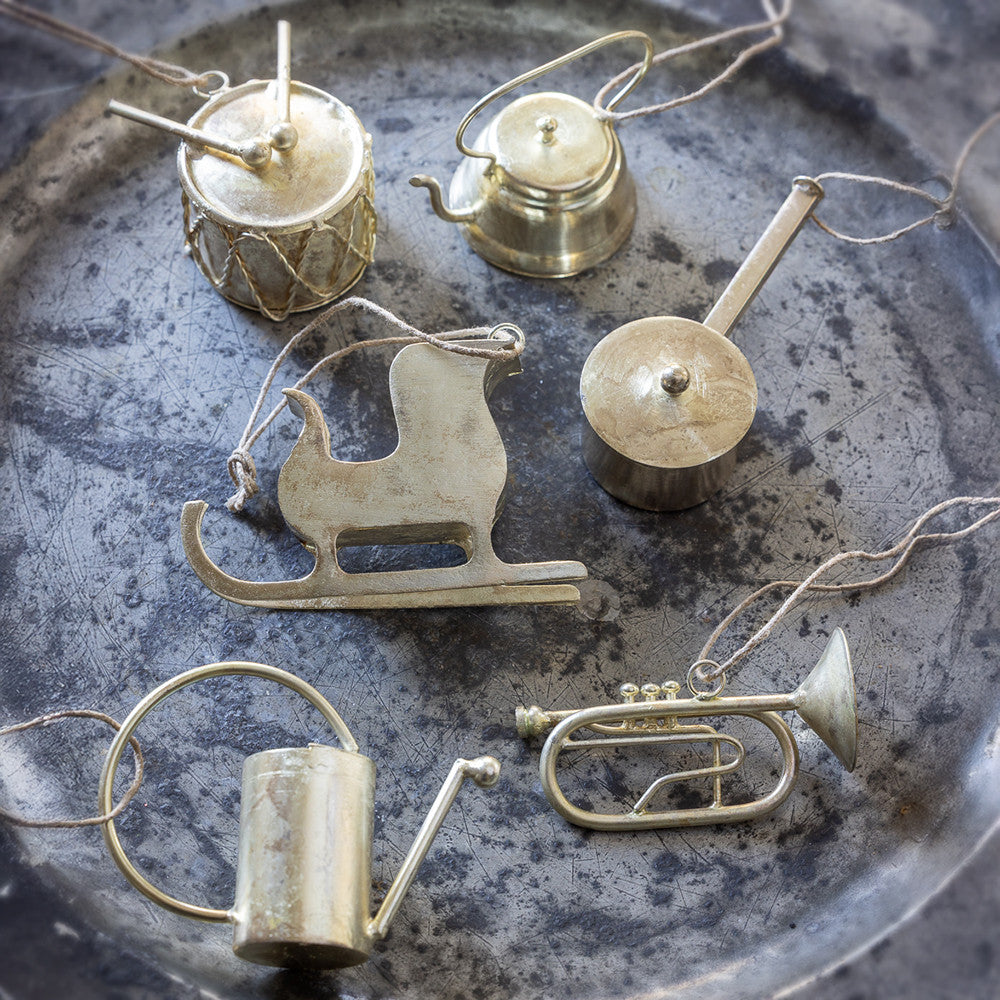 Feels Like The Old Days Vintage Zinc Tree Decorations
