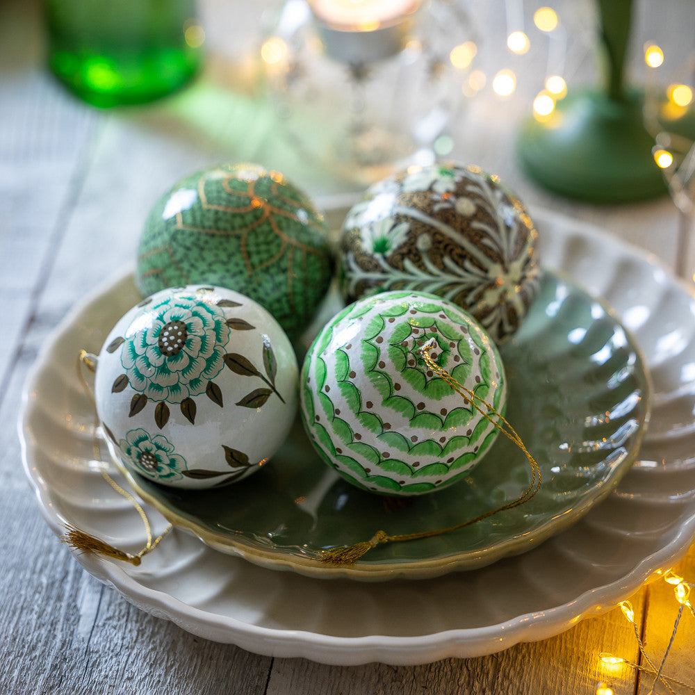 Papier-mâché Baubles Go-Green