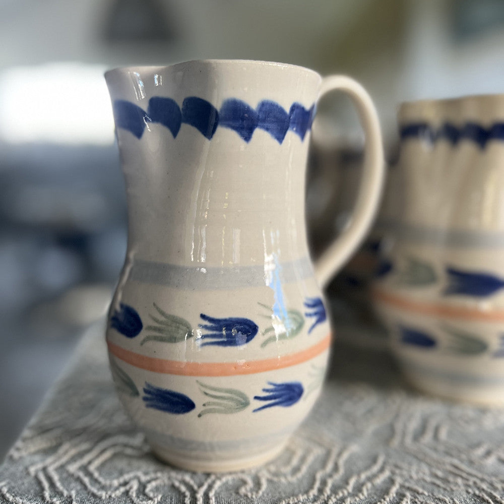 Sarah Raven Blue Green Jug