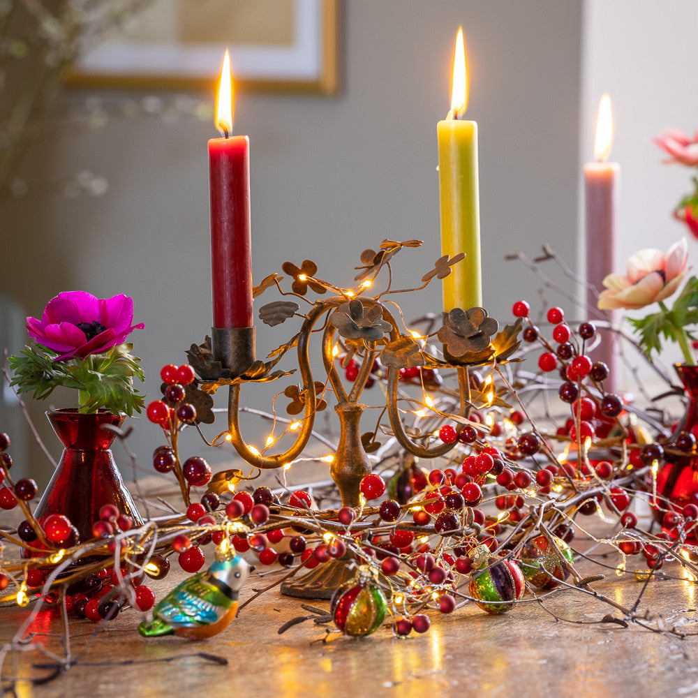 Red Berry Lit Garland