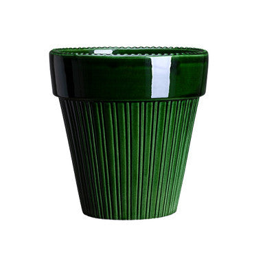 Glazed Pot & Saucer