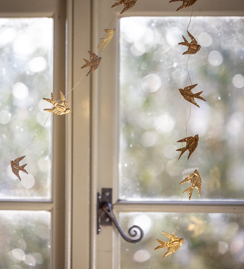 A Flight of Golden Birds Garland