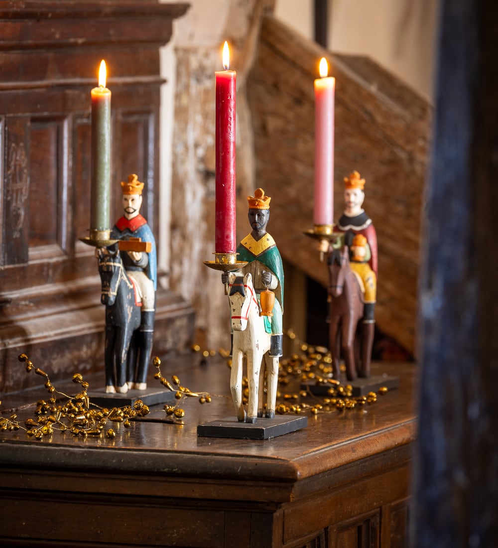 Follow the Star Three Wise Men Candleholders