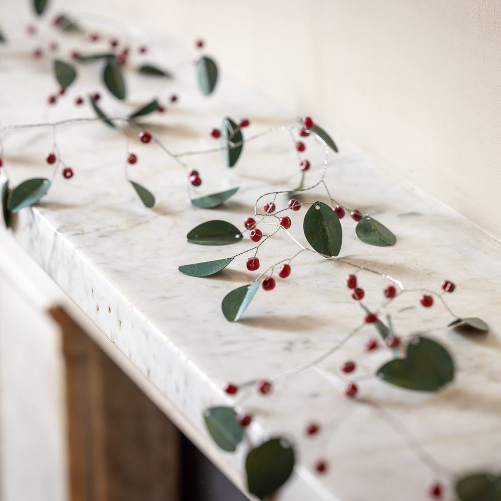 From the Winter Garden Leaves & Berries Garland