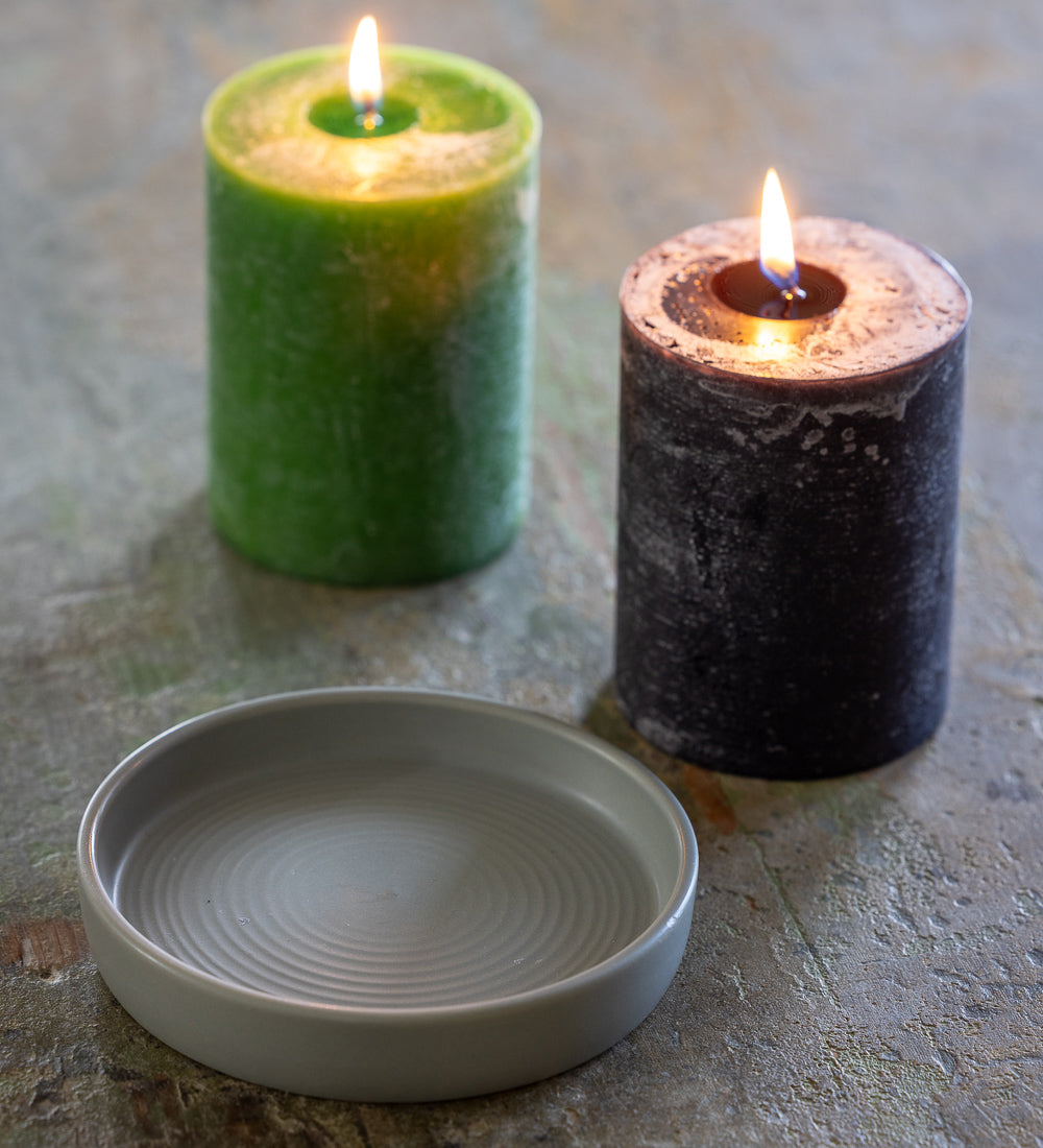 Geranium Leaves in Summer Scented Candle & Plate Set