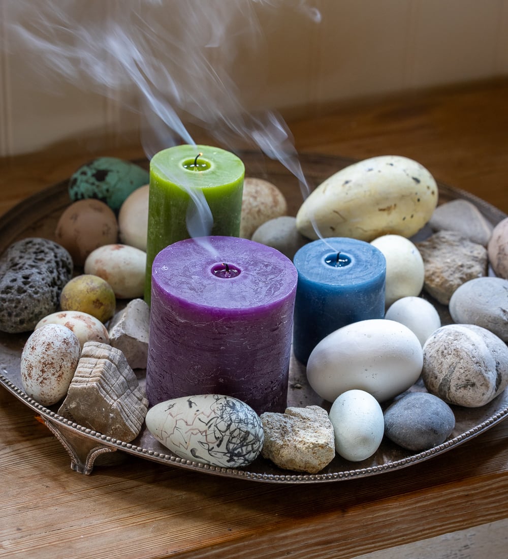 Heath, Sea & Loch Pillar Candle Set