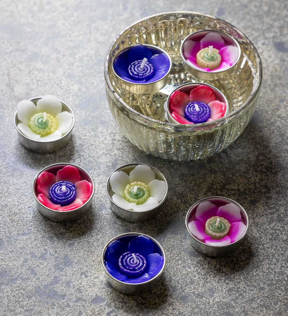 Jewel Anemone Flower Tealights