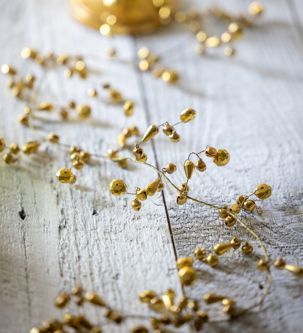 Jingle All the Way Golden Bell Garland