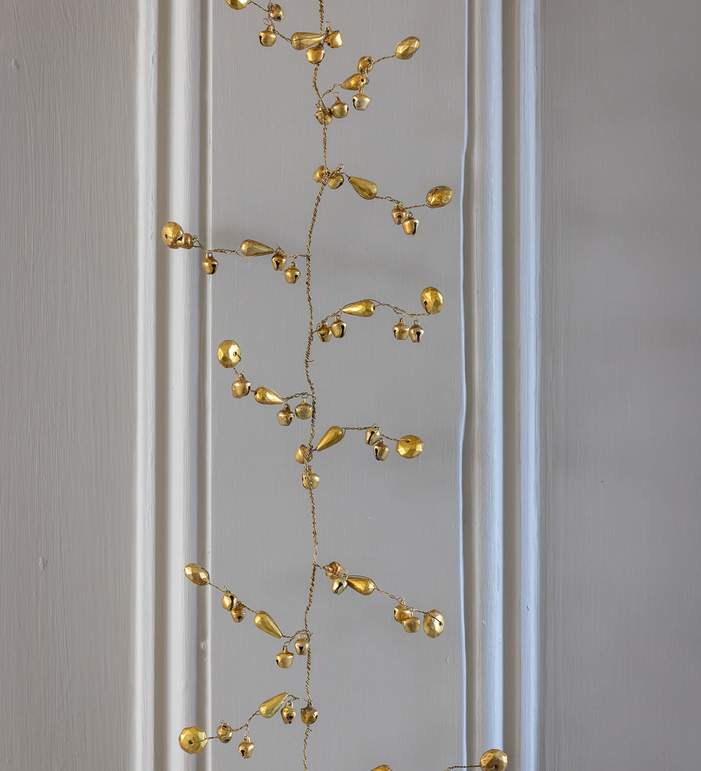 Jingle All the Way Golden Bell Garland