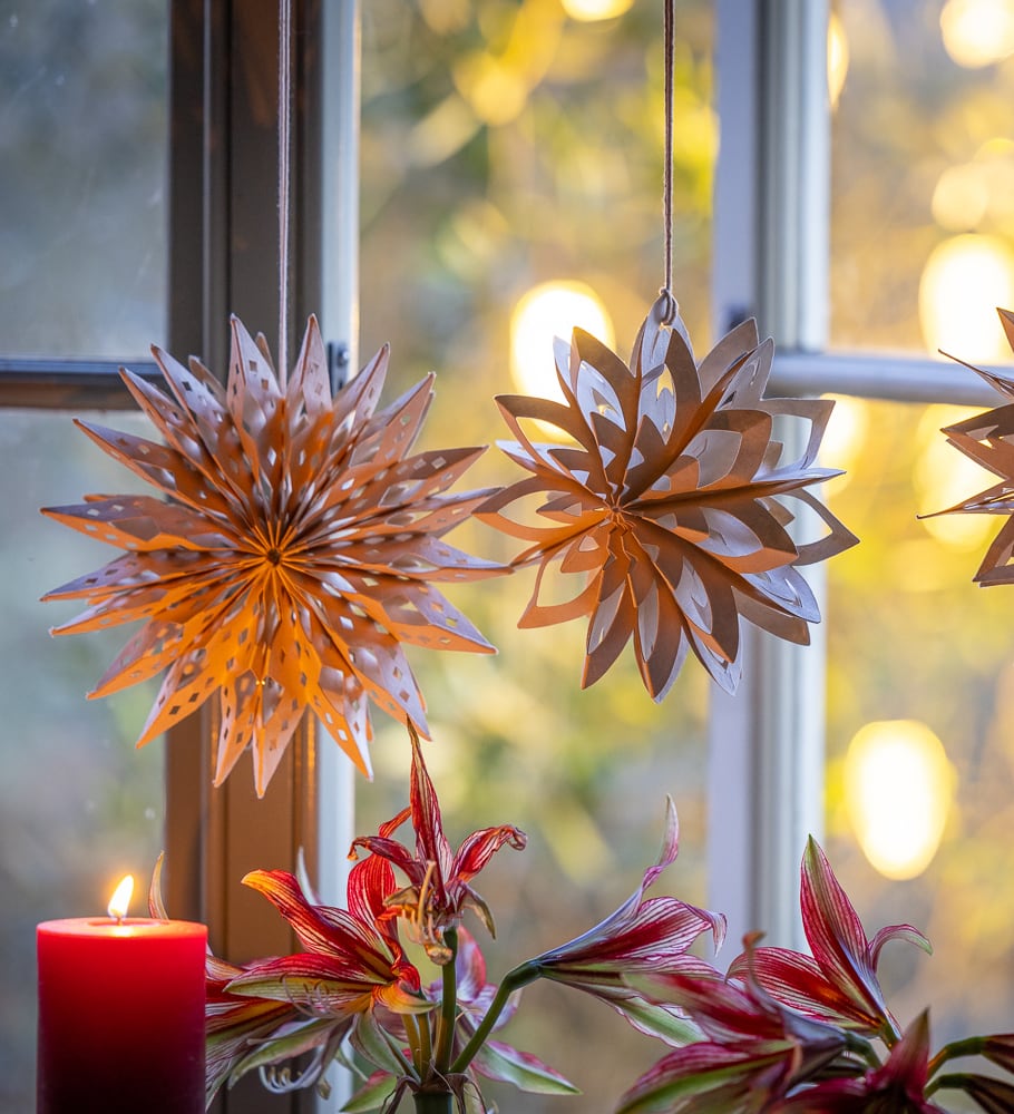 Light in the Window Origami Stars