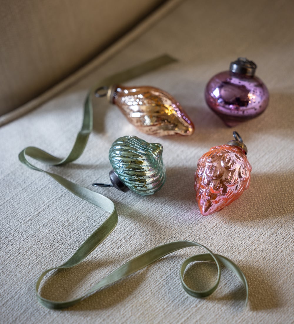 Peony Garden Glass Decorations