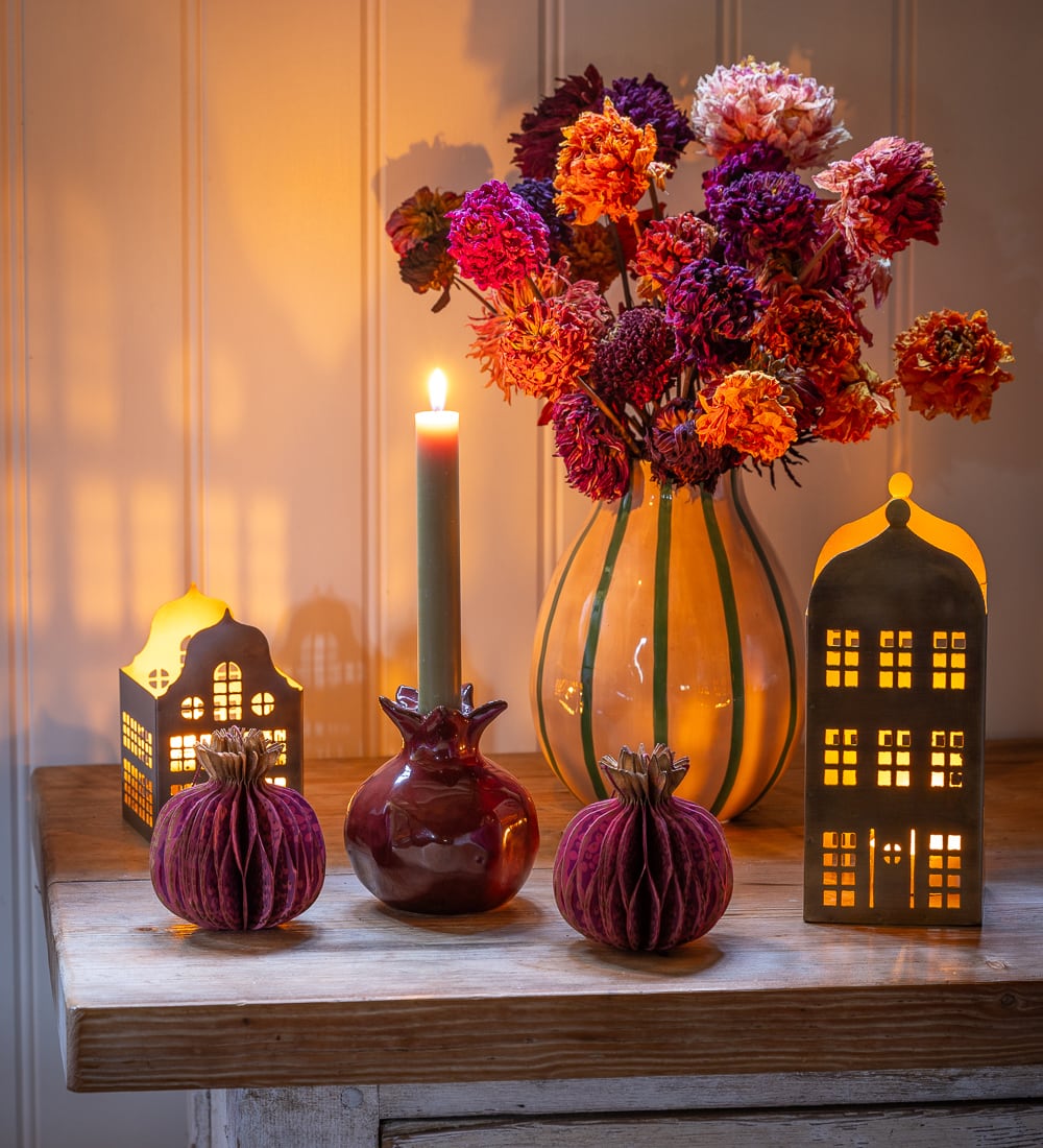 Pomegranate Paper Decorations