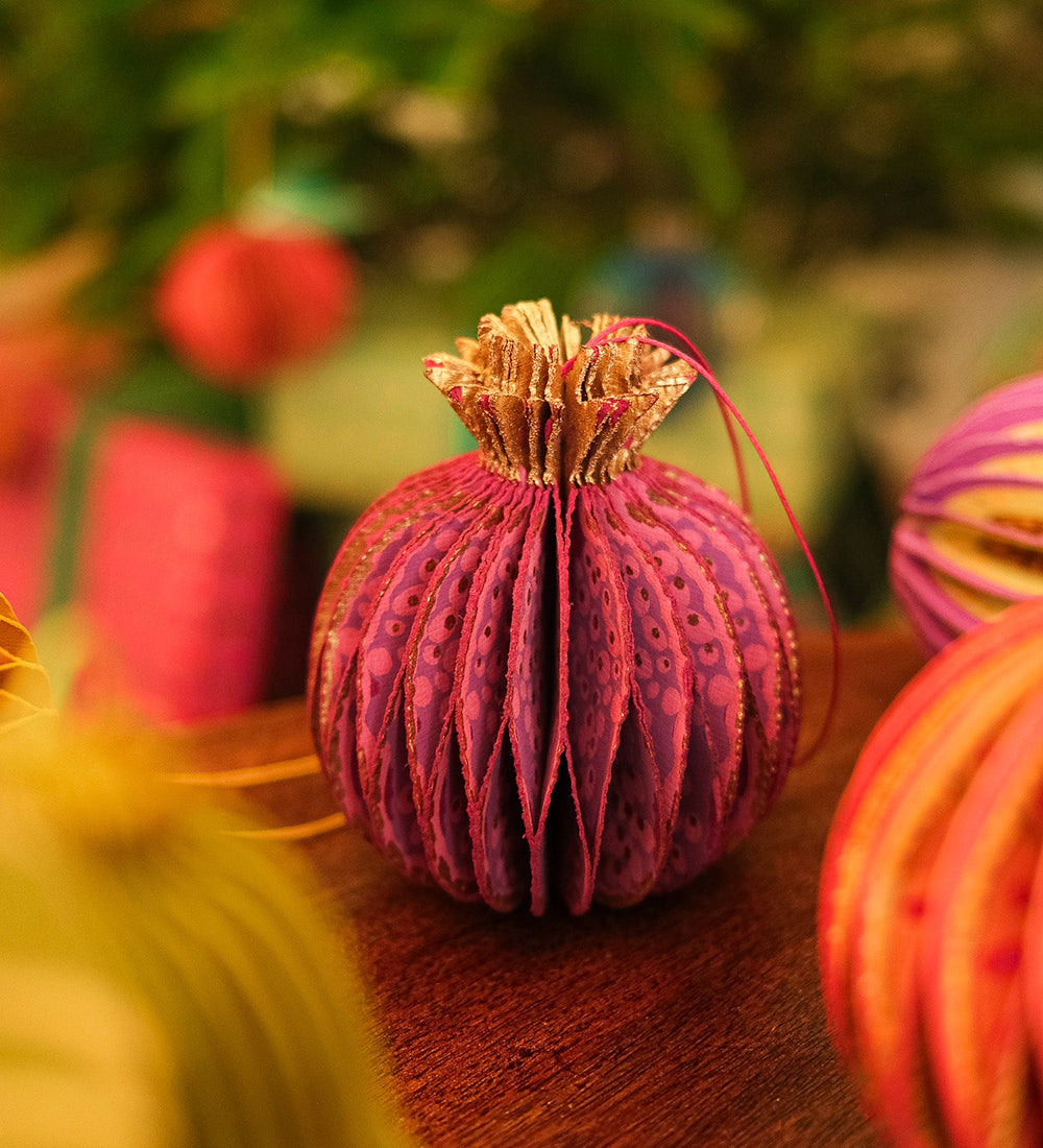 Pomegranate Paper Decorations