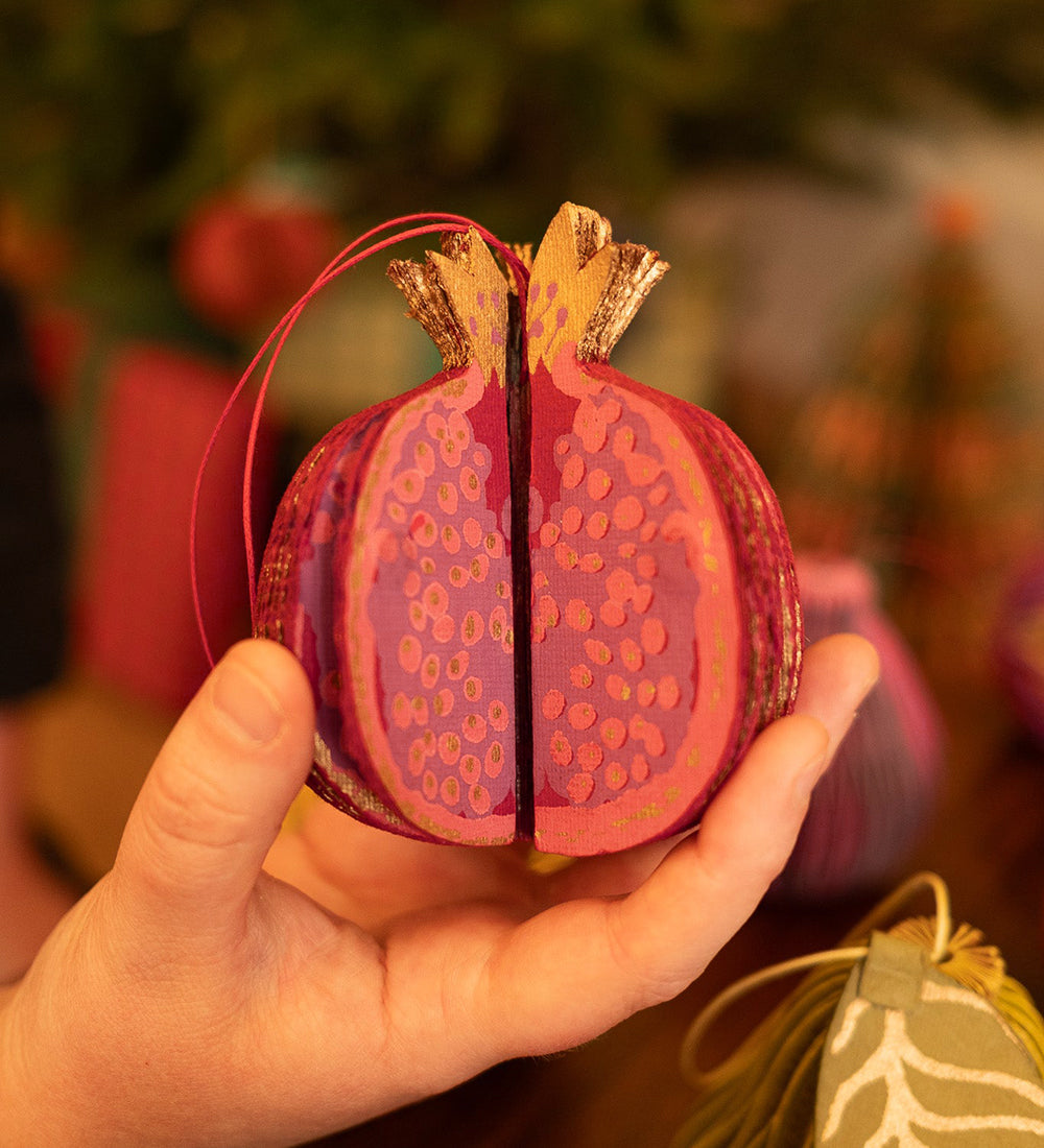 Pomegranate Paper Decorations