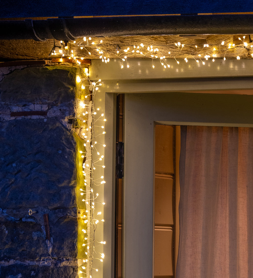 Welcome Home Warm White Door Garland