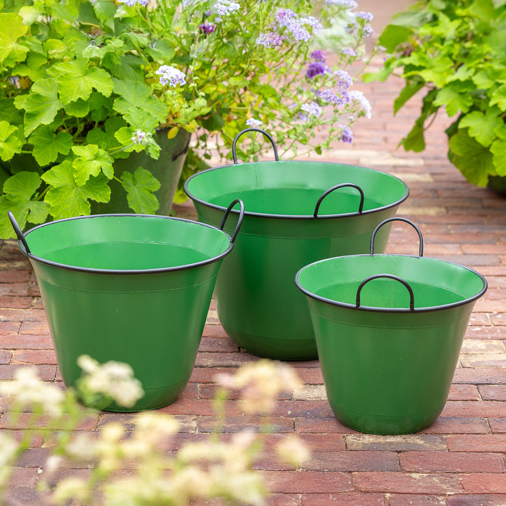 Green Enamel Tub Planter | Plant Pots & Containers | Sarah Raven