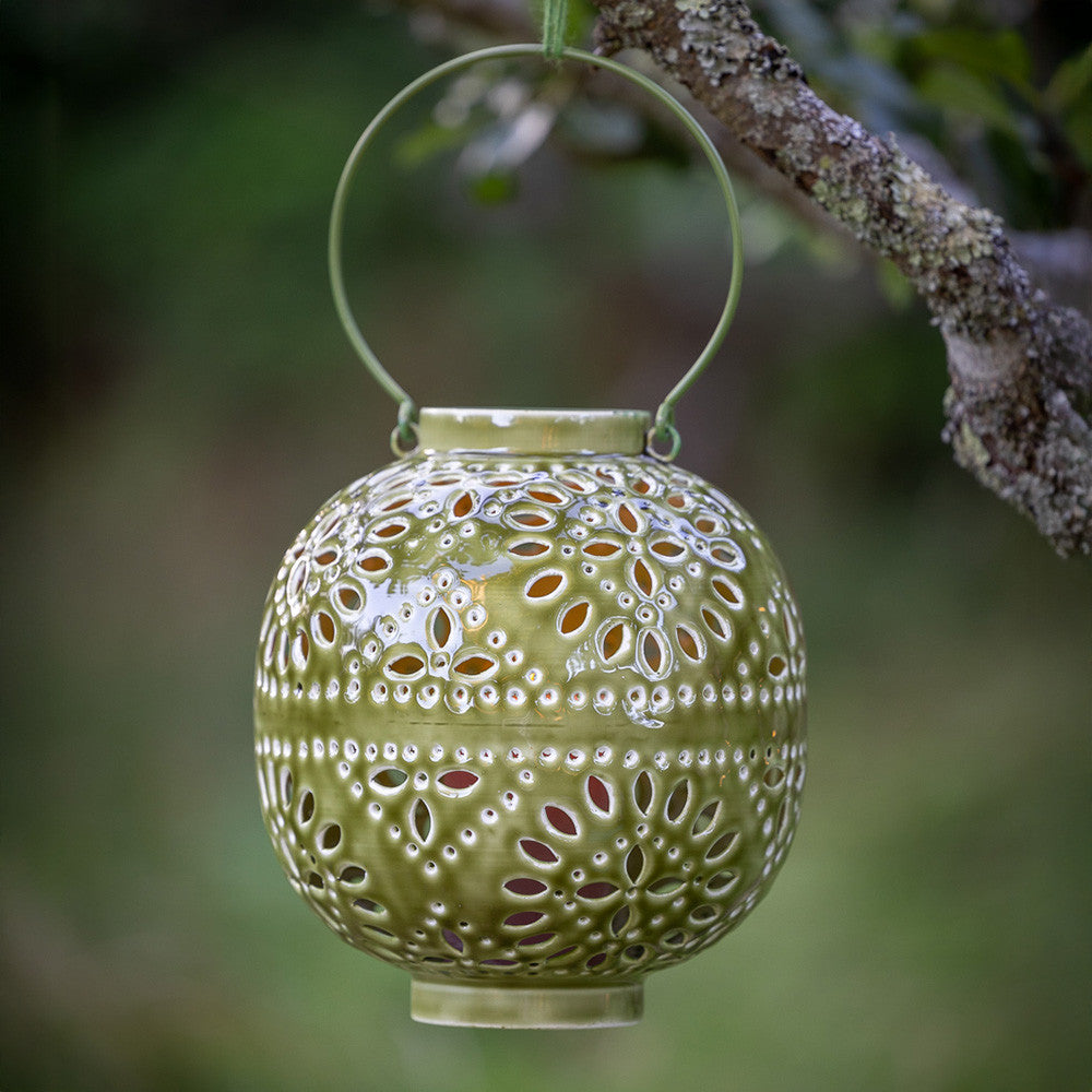 Let's Return To The 70s Pierced Metal Lantern