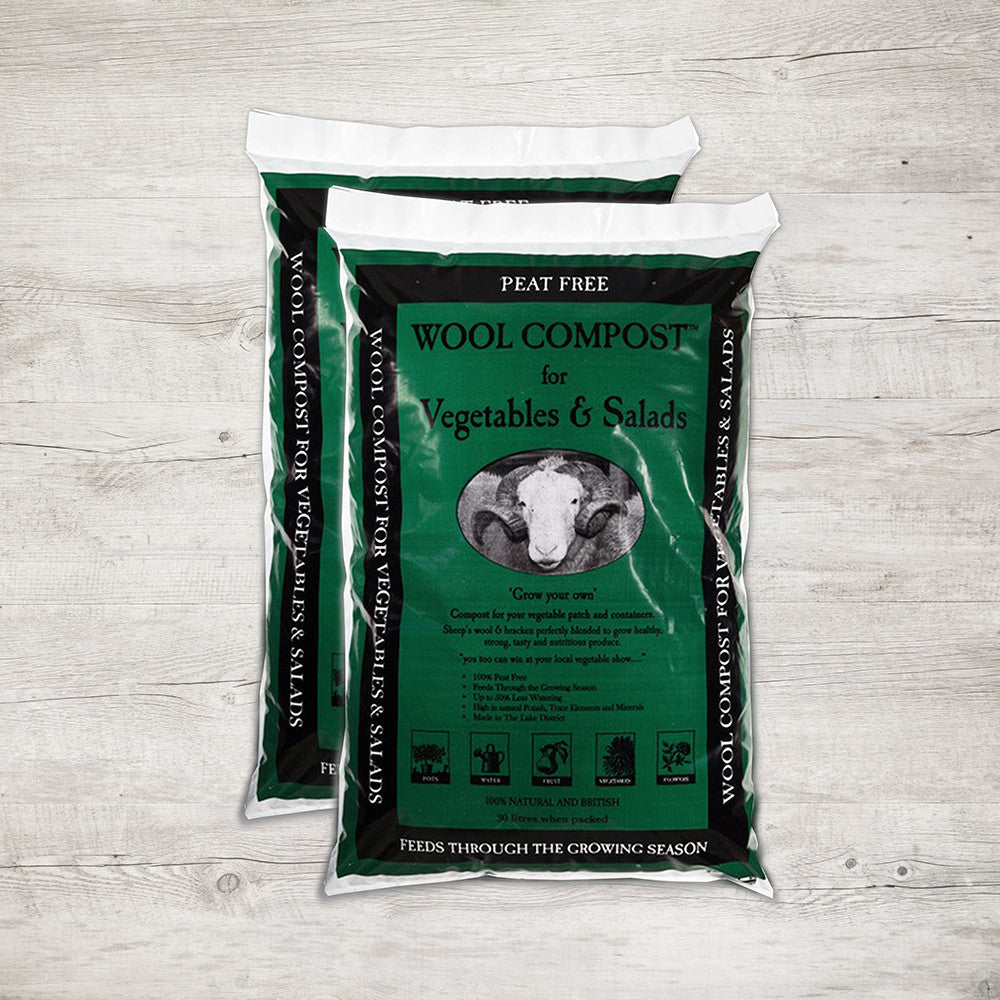 Peat Free Wool Compost for Vegetables & Salad