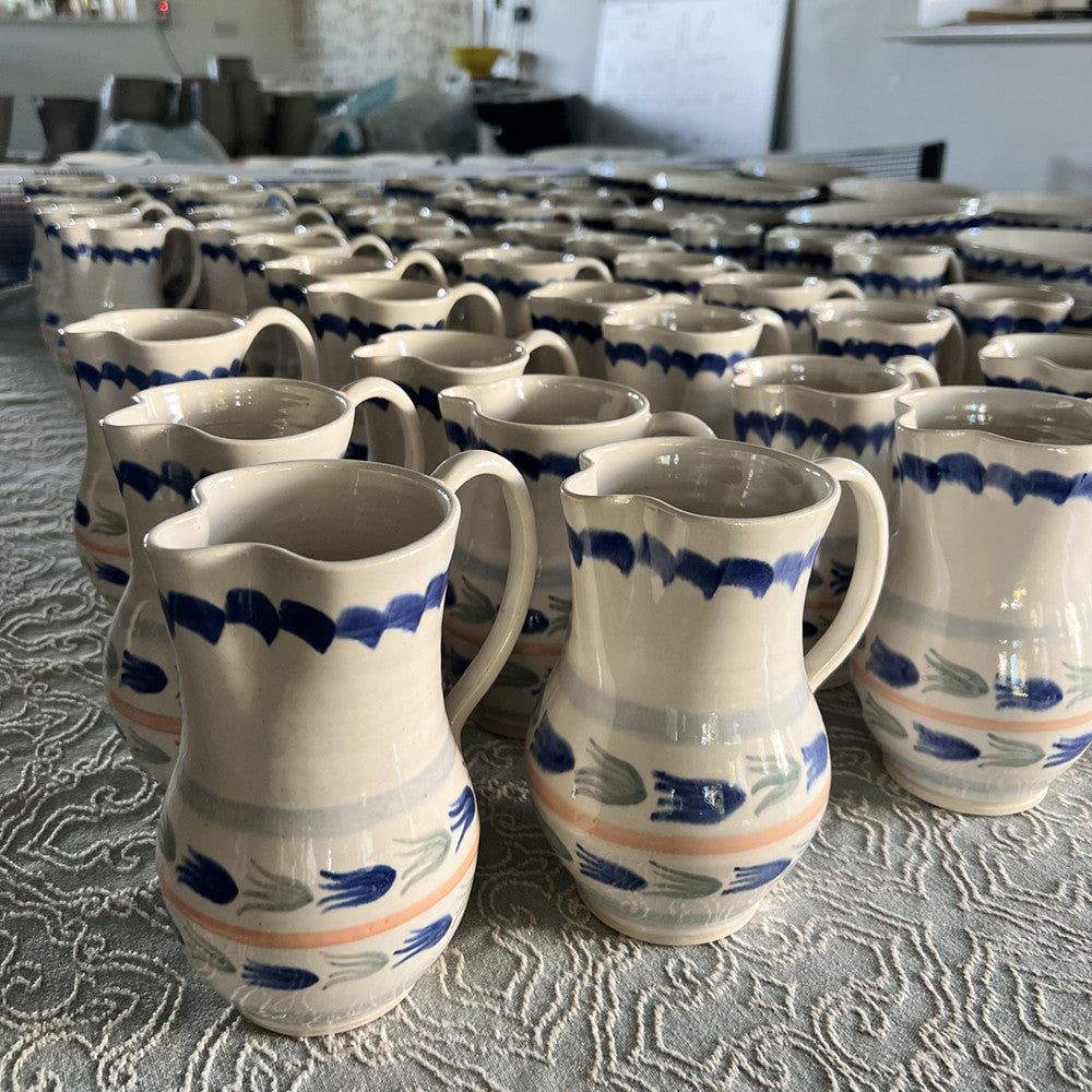 Sarah Raven Blue Green Jug