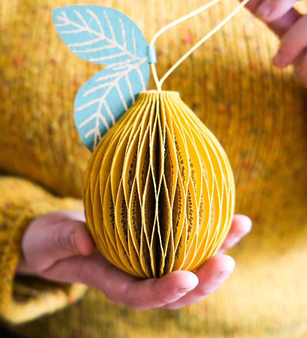 Christmas Market Fruit Paper Decorations