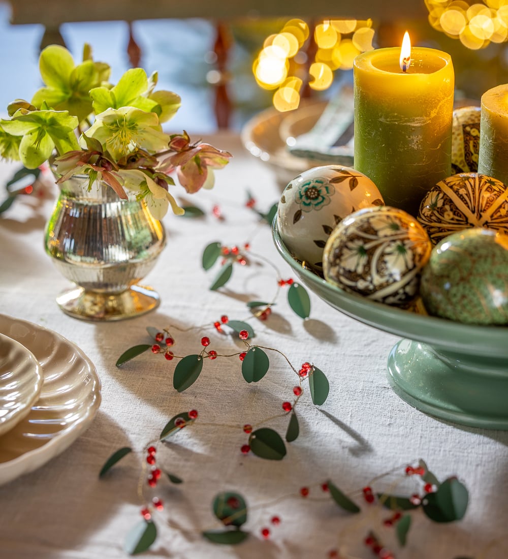 From the Winter Garden Leaves & Berries Garland