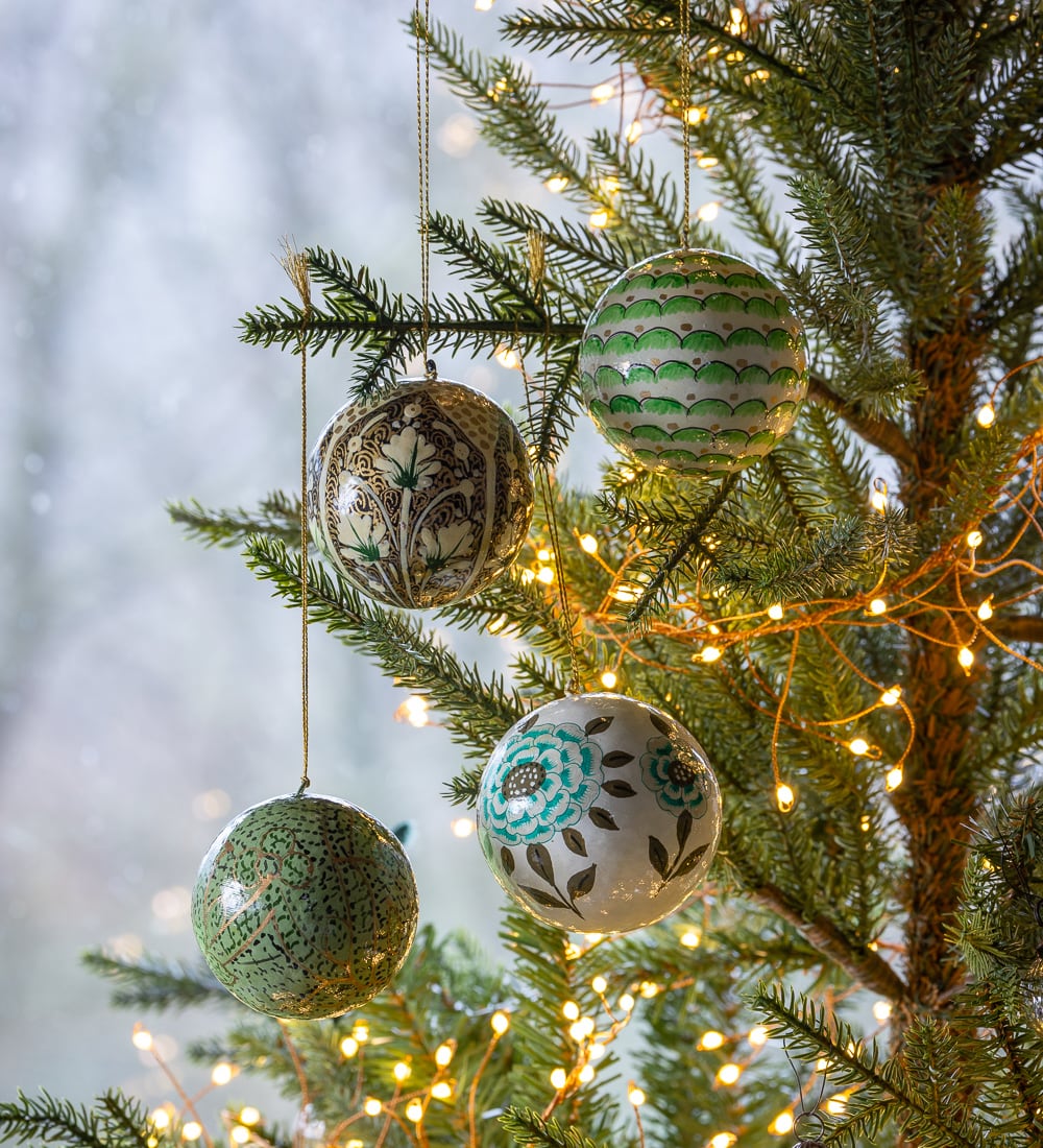 Papier-mâché Baubles, Go-Green