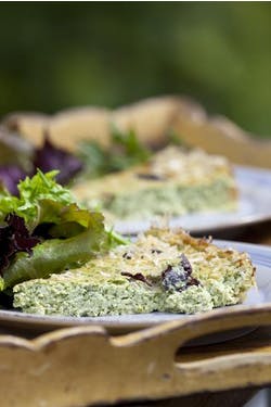 wild garlic and ricotta al forno