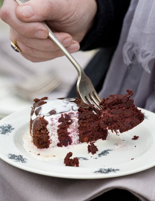 Chocolate, beetroot and orange cake