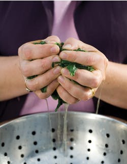 Chard and coconut soup