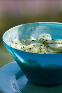 Marinated cucumber and dill salad recipe