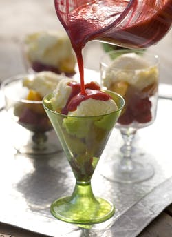 Peach melba