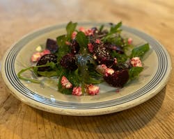 Rocket, beetroot and feta salad