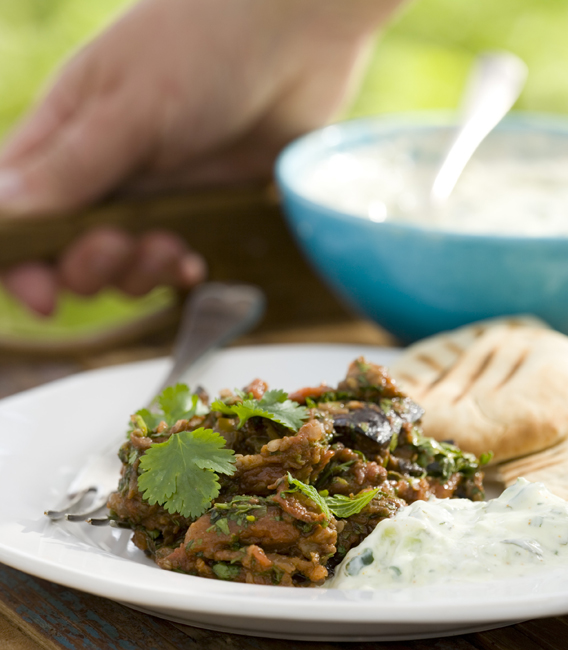 spiced aubergine salad 