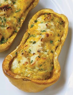 Stuffed butternut squash 