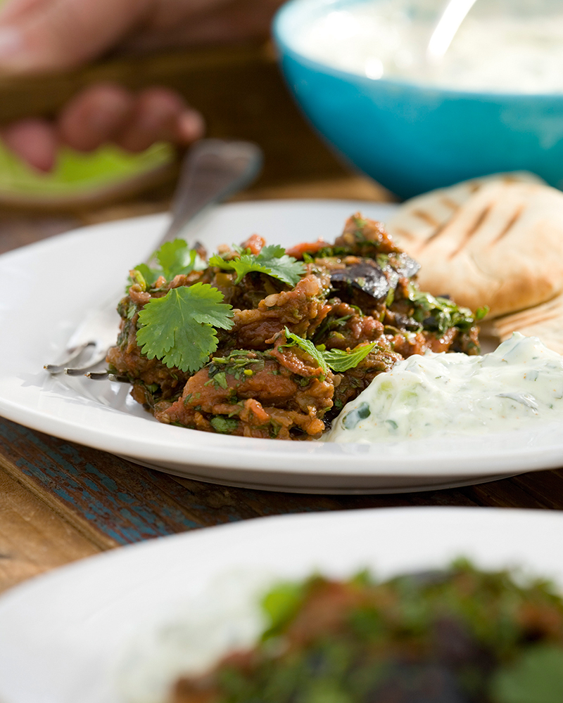 spiced aubergine salad 